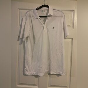 White IZOD golf shirt
